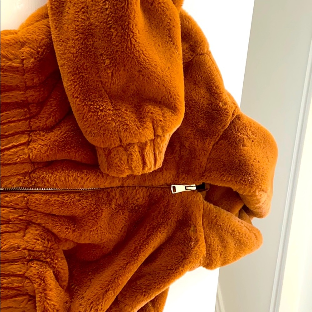 Urban Outfitters cropped teddy bear jacket